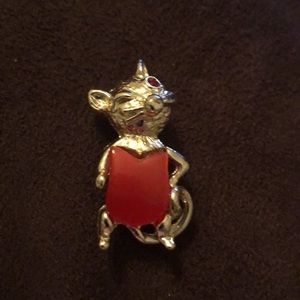 Jelly Belly Vintage Winking Mouse Brooch